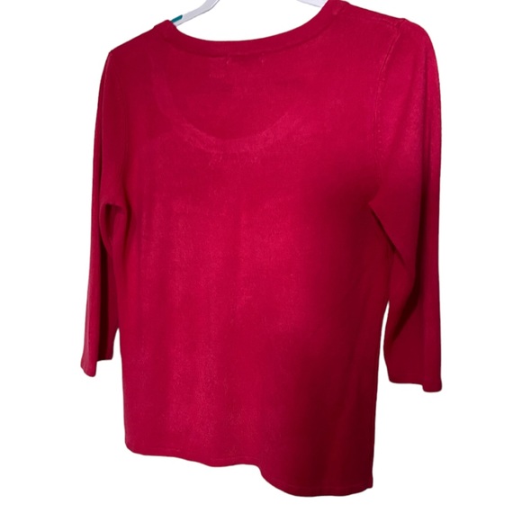 Luxe Woman’s Sweater Size Petite XL Pink - Picture 6 of 7